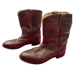 Justin Boots  Mens Leather Cowboy Style 3714 Brown Western Riding Style Size‎ 11